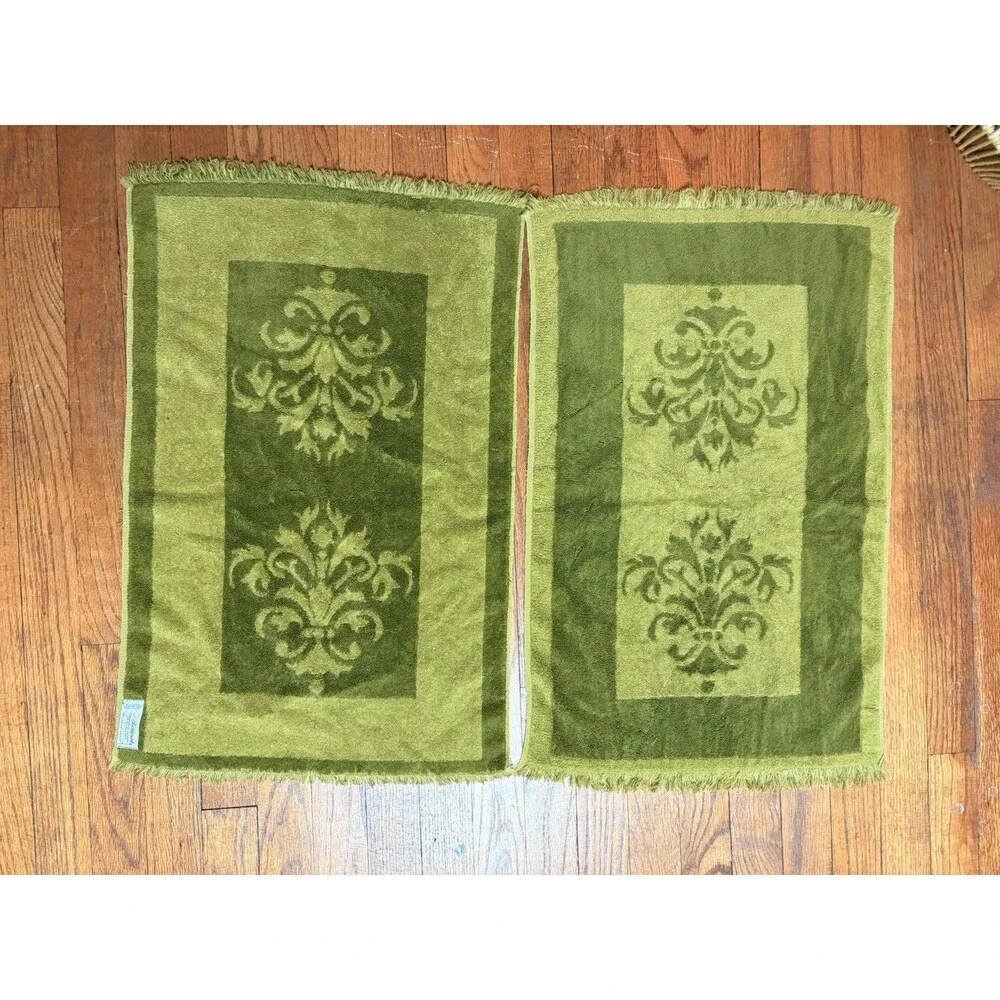 Vintage Fieldcrest Sculpted Imperial Collection 4 Hand Towels